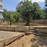 Αυλή με συκιά και τσιμεντένιες αναβαθμίδες